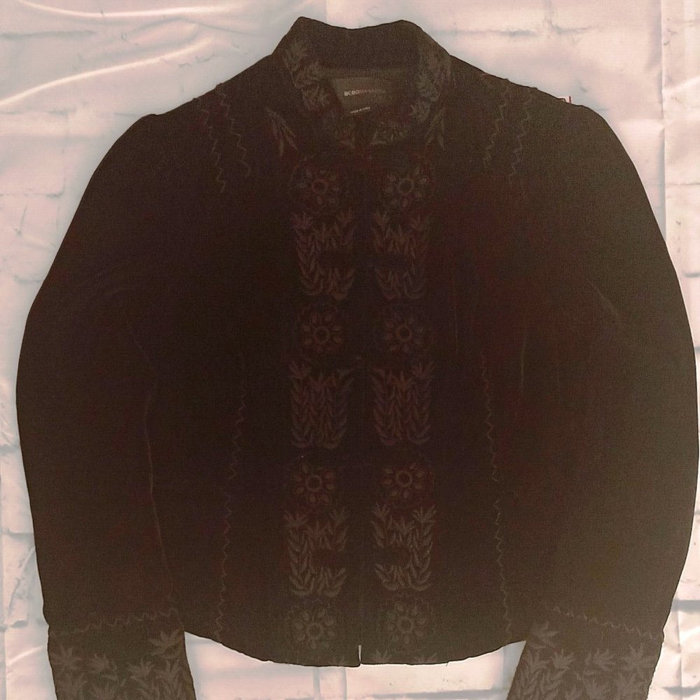 BCBG MaxAzria Black Printed Jacket
